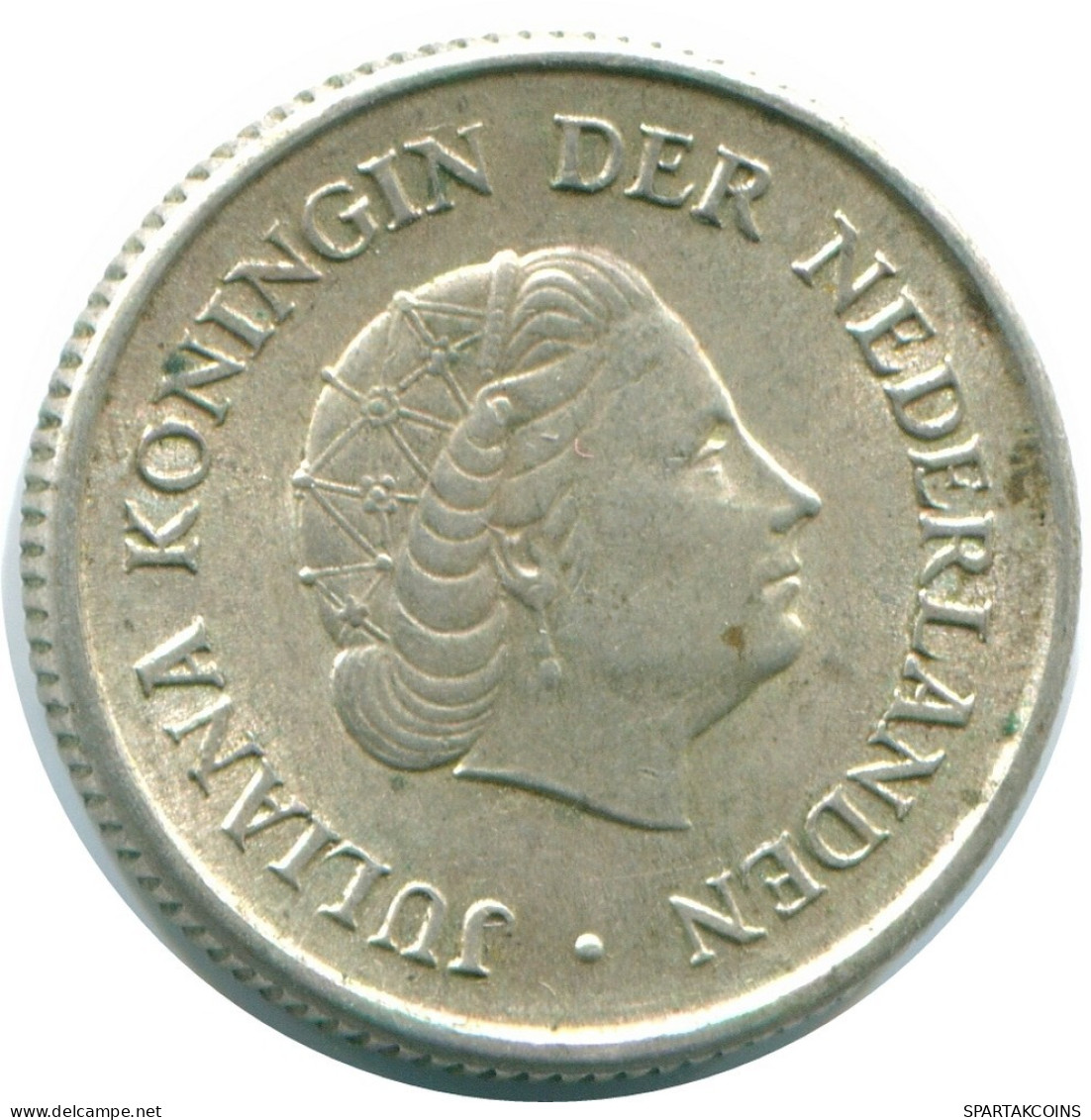 1/4 GULDEN 1967 NIEDERLÄNDISCHE ANTILLEN SILBER Koloniale Münze #NL11533.4.D.A - Niederländische Antillen