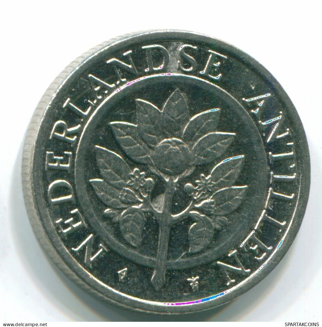 25 CENTS 1993 NETHERLANDS ANTILLES Nickel Colonial Coin #S11291.U.A - Niederländische Antillen