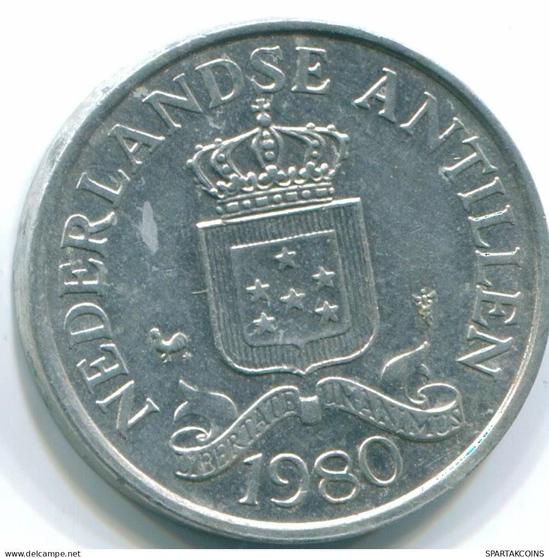 2 1/2 CENT 1980 ANTILLAS NEERLANDESAS Aluminium Colonial Moneda #S10575.E.A - Netherlands Antilles