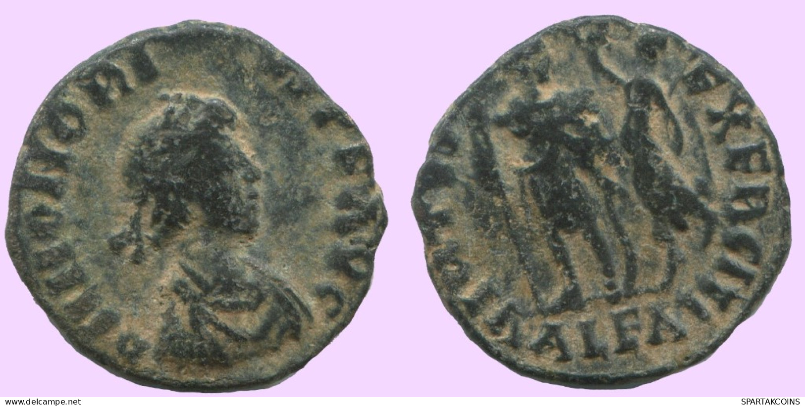 Authentische Antike Spätrömische Münze RÖMISCHE Münze 2.2g/16mm #ANT2410.14.D.A - The End Of Empire (363 AD Tot 476 AD)
