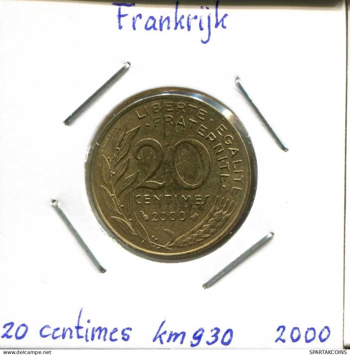 20 CENTIMES 2000 FRANCE Coin French Coin #AM194.U.A - 20 Centimes
