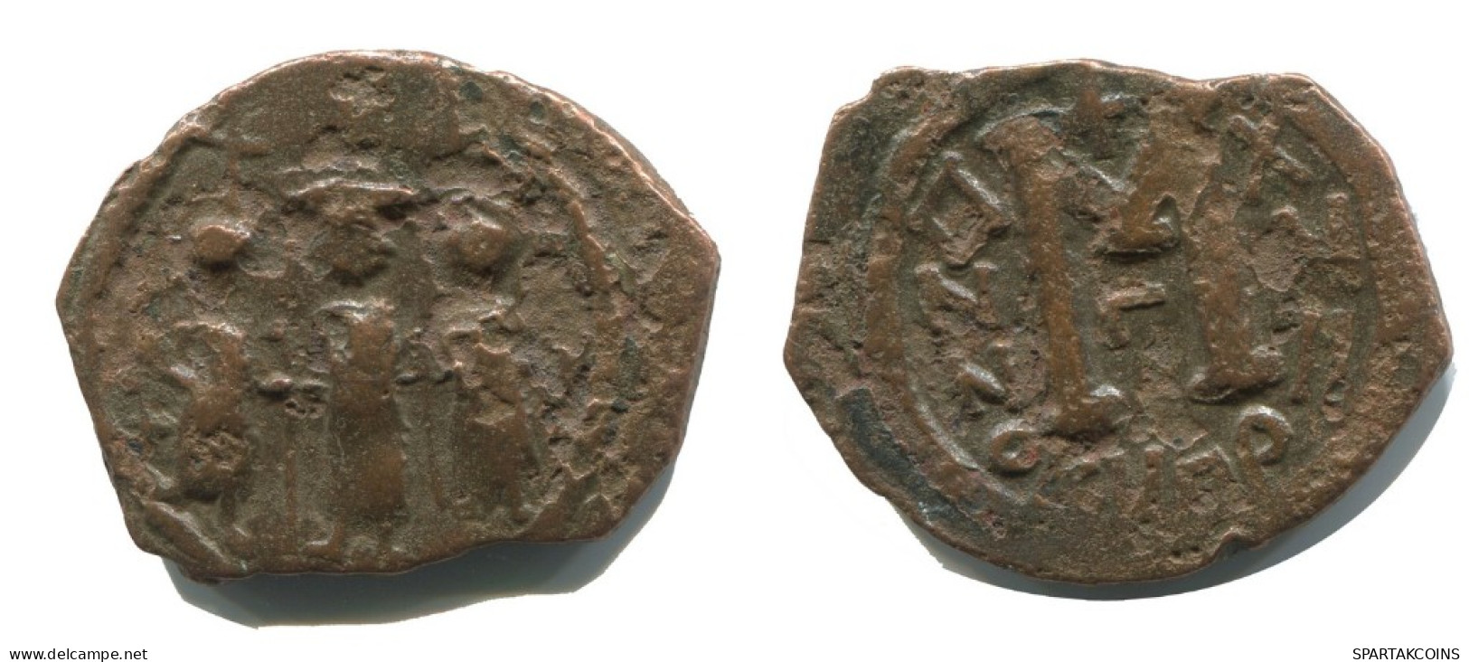 HERACLIUS FOLLIS GENUINE ANTIKE BYZANTINISCHE Münze  4.8g/27mm #AB322.9.D.A - Byzantine