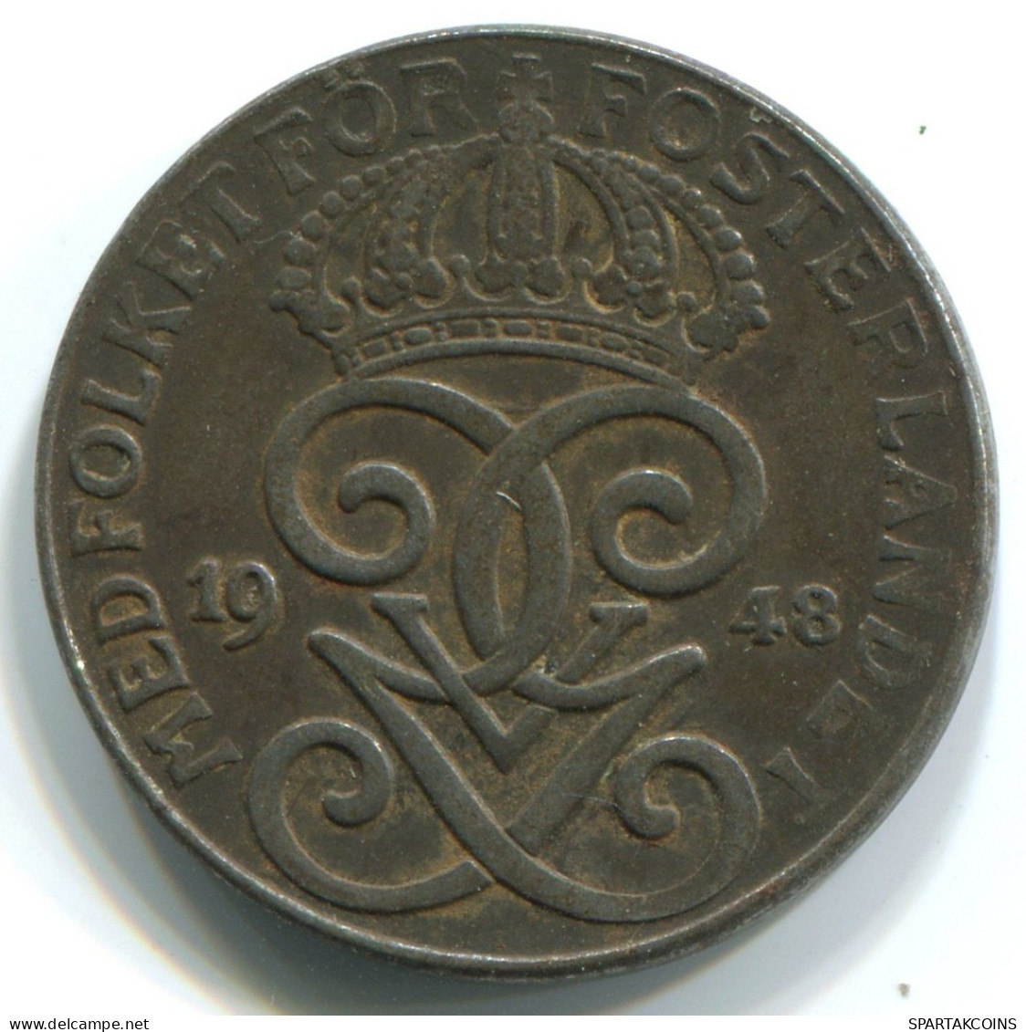 2 ORE 1948 SWEDEN Coin #WW1080.U.A - Svezia