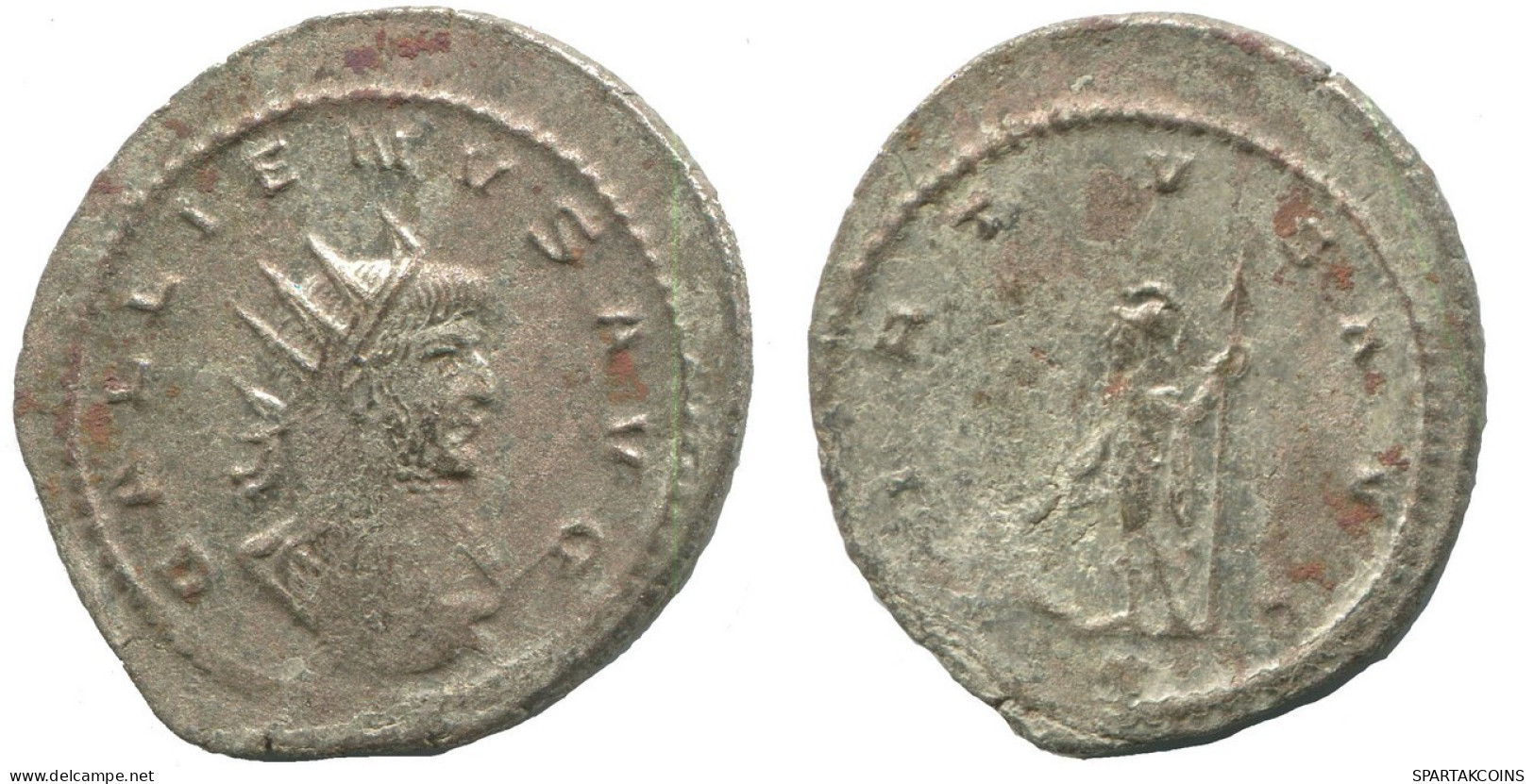 GALLIENUS ROME AD254 SILVERED LATE ROMAN Pièce 3.4g/24mm #ANT2721.41.F.A - La Crisi Militare (235 / 284)