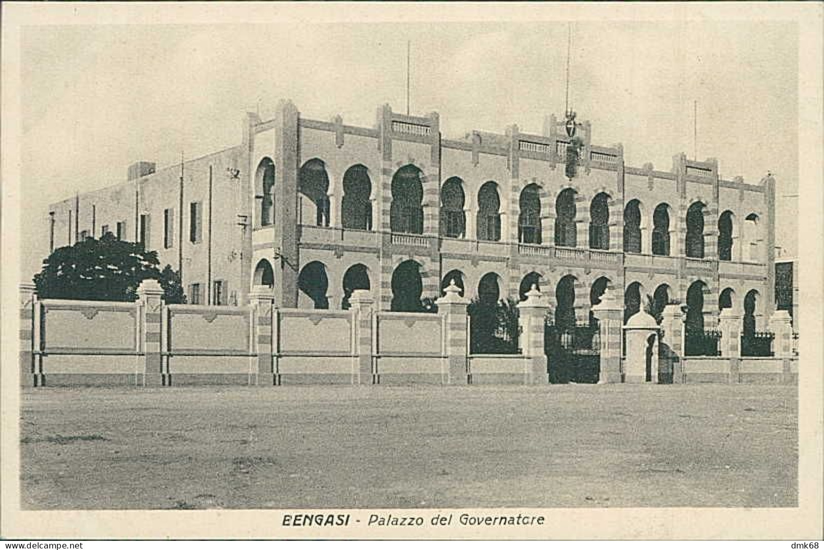 AFRICA - LIBYA / LIBIA - BENGHAZI / BENGASI - PALAZZO DEL GOVERNATORE - ED,. SION LEGHZIEL - 1930s (12563) - Libië