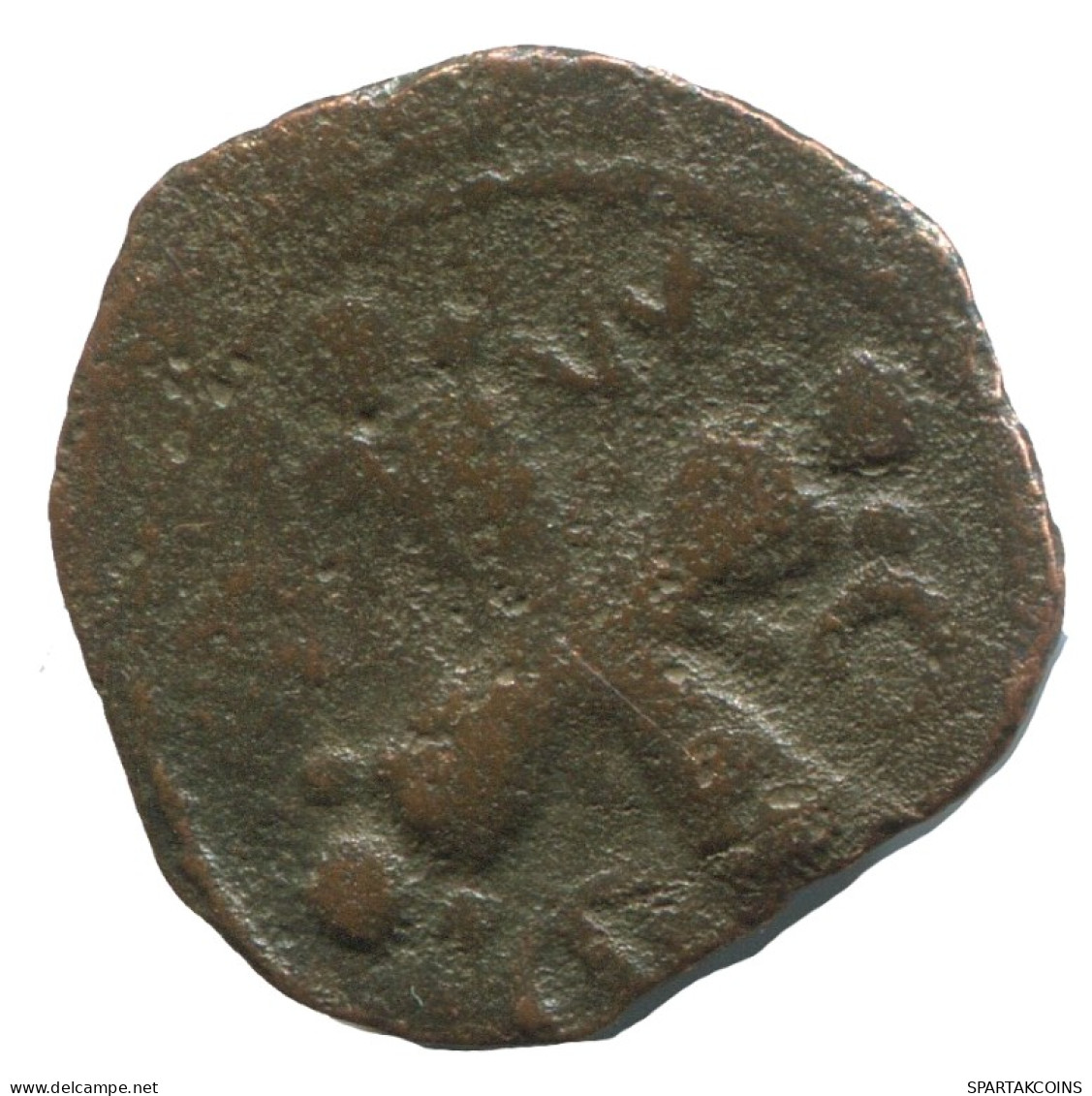 JESUS CHRIST ANONYMOUS CROSS FOLLIS BYZANTINISCHE Münze  2.2g/18m #AF793.12.D.A - Byzantinische Münzen
