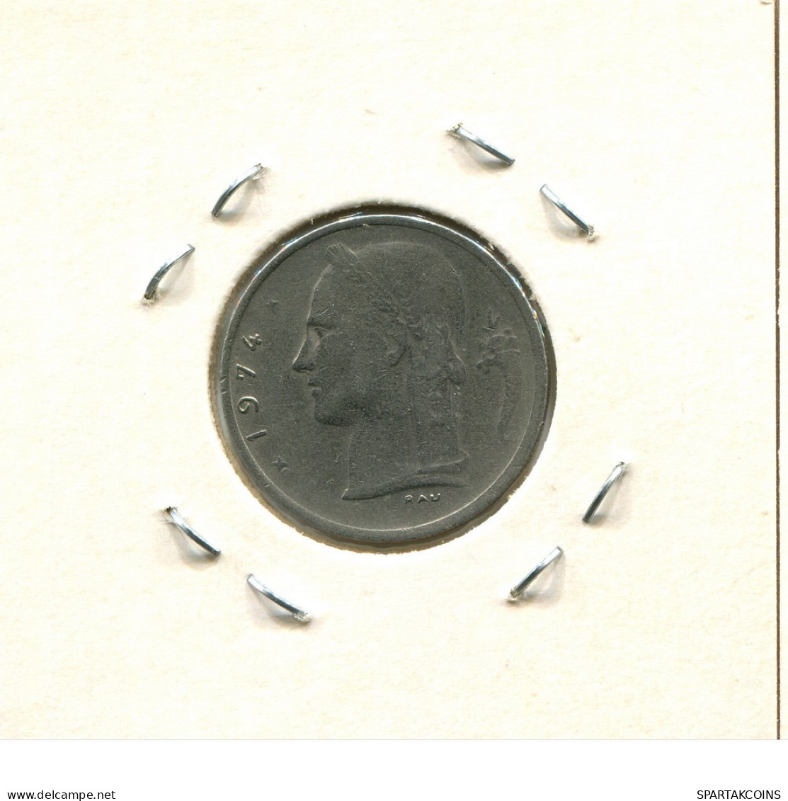 1 FRANC 1974 FRENCH Text BÉLGICA BELGIUM Moneda #BA530.E.A - 1 Franc