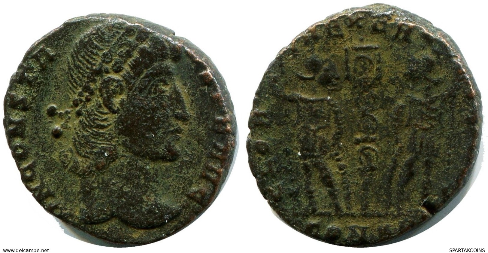 CONSTANS MINTED IN CONSTANTINOPLE FROM THE ROYAL ONTARIO MUSEUM #ANC11921.14.E.A - The Christian Empire (307 AD To 363 AD)