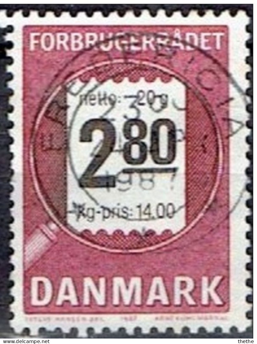 DANEMARK - Consultation Des Consommateurs - Used Stamps