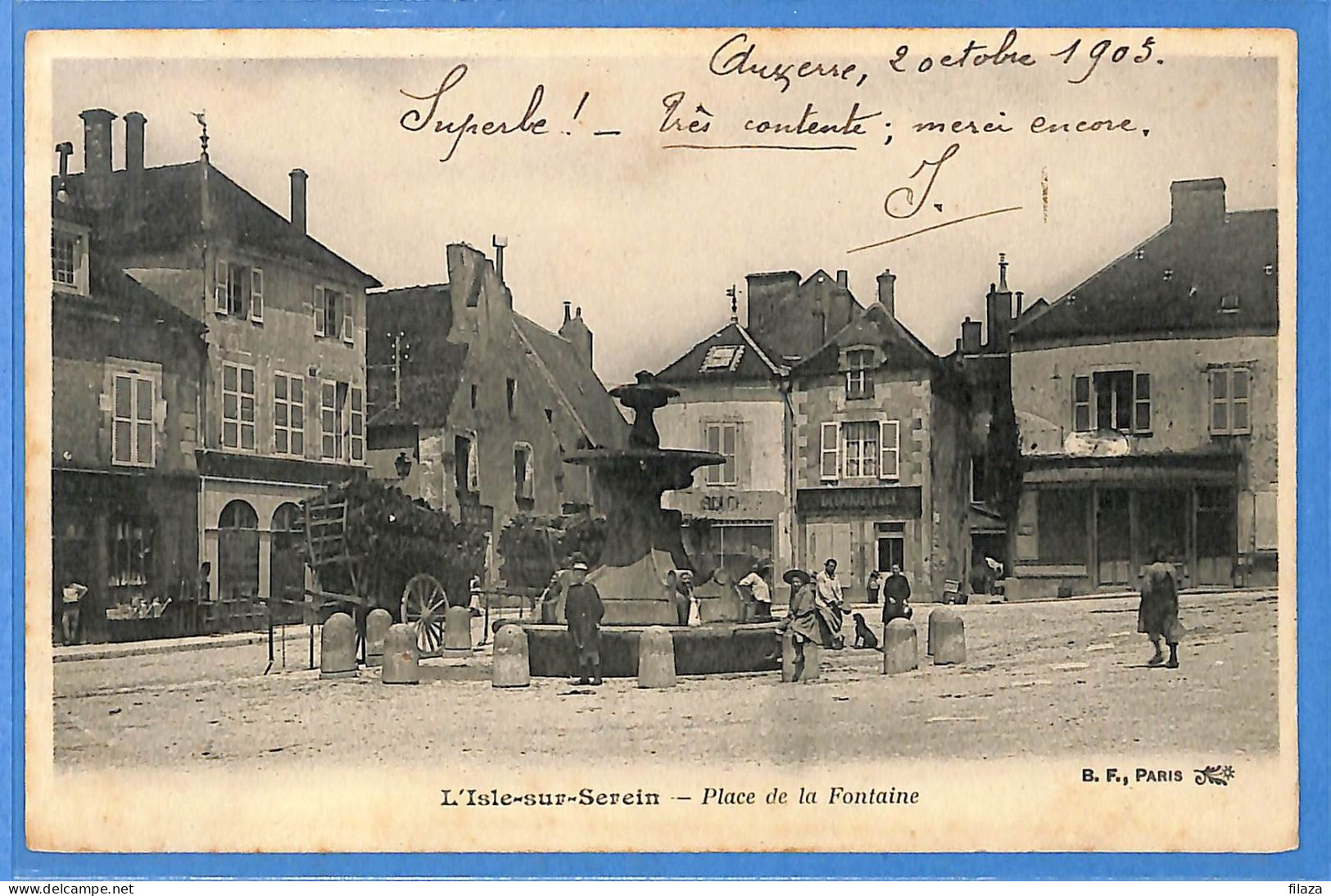 89 - Yonne - L'Isle Sur Serein - La Place De La Fontaine (N15642) - L'Isle Sur Serein