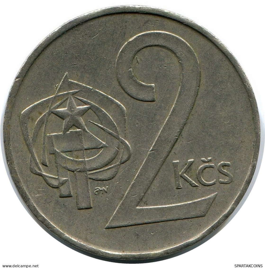 2 KORUN 1983 CZECHOSLOVAKIA Coin #AR228.U.A - Checoslovaquia
