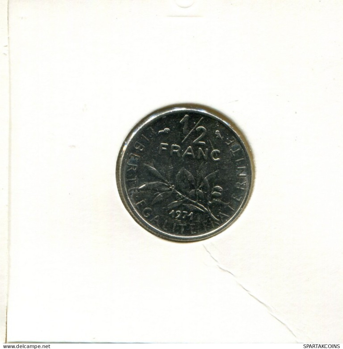 1/2 FRANC 1971 FRANCE Coin French Coin #AK502.U.A - 1/2 Franc