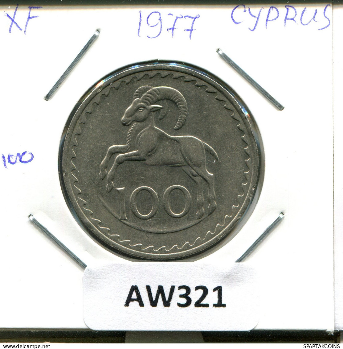100 CENTS 1977 ZYPERN CYPRUS Münze #AW321.D.A - Chipre