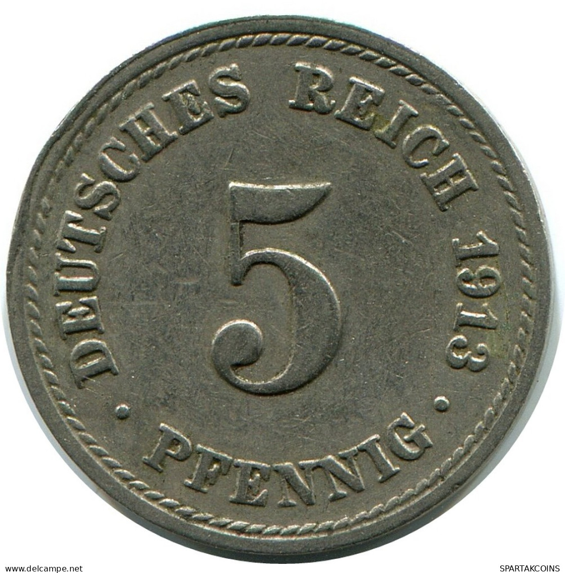 5 PFENNIG 1913 A ALEMANIA Moneda GERMANY #DB211.E.A - 5 Pfennig