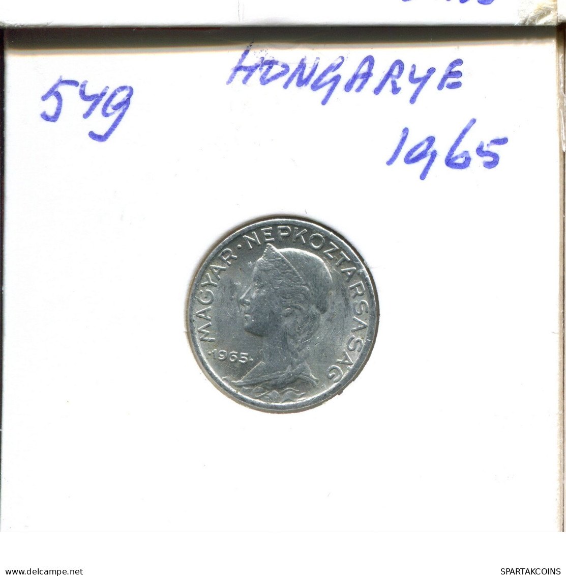 5 FILLER 1965 HUNGARY Coin #AY115.2.U.A - Hungría