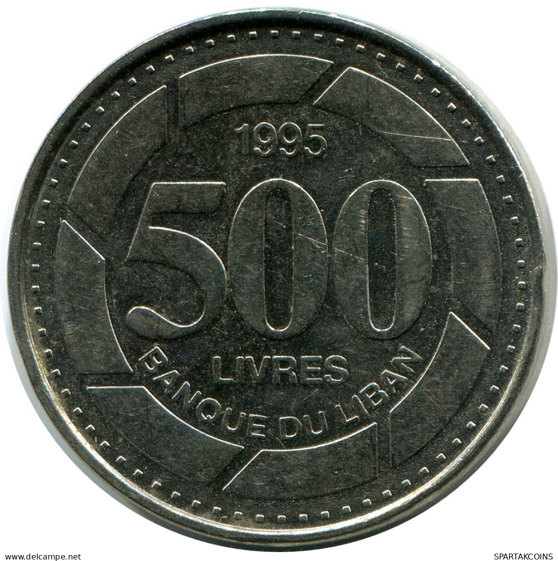 500 LIVRES 1995 LEBANON Coin #AP379.U.A - Libano