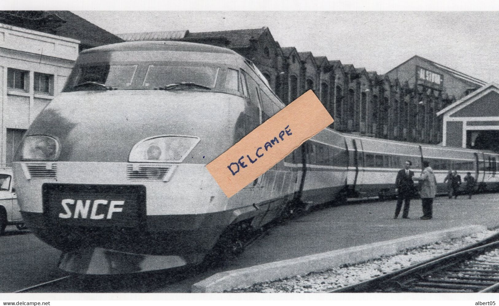 Le TGV 001 Sur Les Voies De L-Usine ALSTHOM à Belfort Début Années 70 - Reproduction - Belfort - Stadt