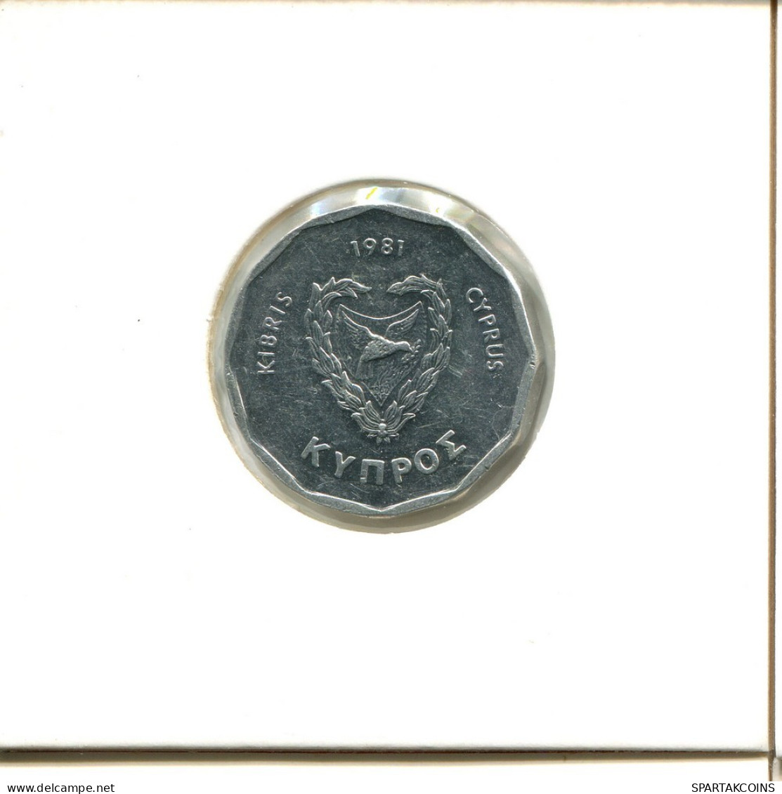 5 MILS 1981 ZYPERN CYPRUS Münze #AZ865.D.A - Zypern