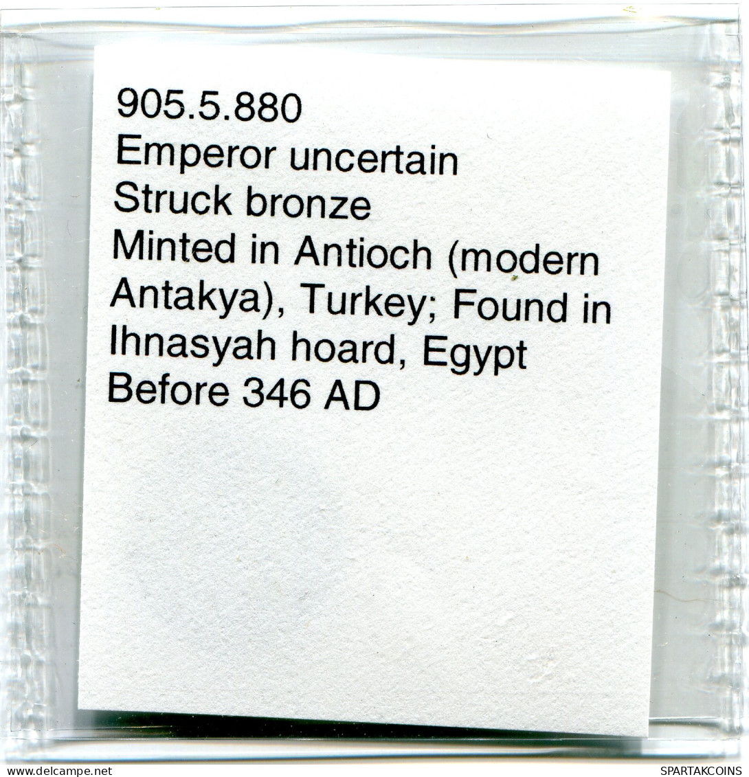 ROMAN Pièce MINTED IN ANTIOCH FOUND IN IHNASYAH HOARD EGYPT #ANC11318.14.F.A - The Christian Empire (307 AD Tot 363 AD)