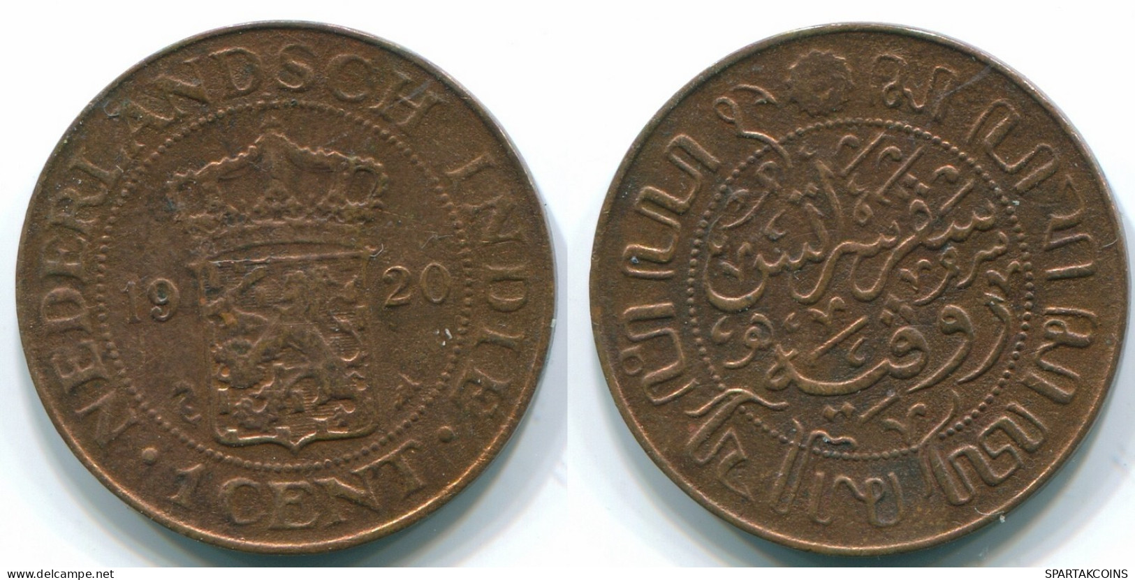 1 CENT 1920 INDIAS ORIENTALES DE LOS PAÍSES BAJOS INDONESIA Copper #S10091.E.A - Indes Neerlandesas