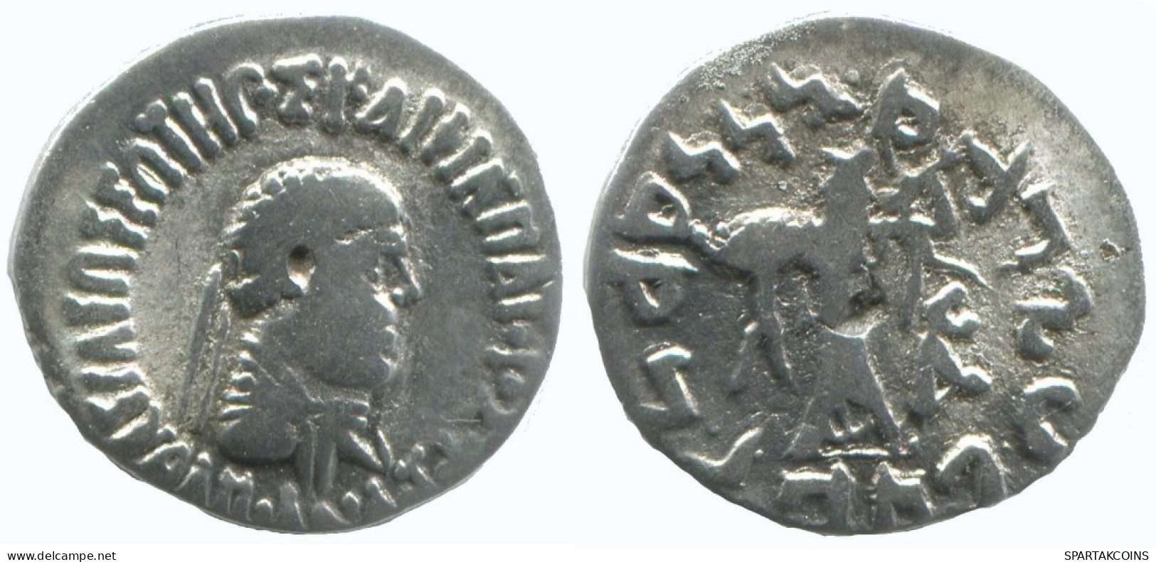 BAKTRIA APOLLODOTOS II SOTER PHILOPATOR MEGAS AR DRACHM 2.2g/17mm #AA351.40.F.A - Griechische Münzen