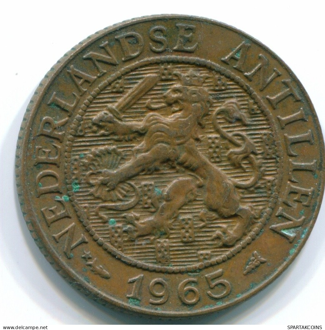 2 1/2 CENT 1965 CURACAO Netherlands Bronze Colonial Coin #S10198.U.A - Curacao