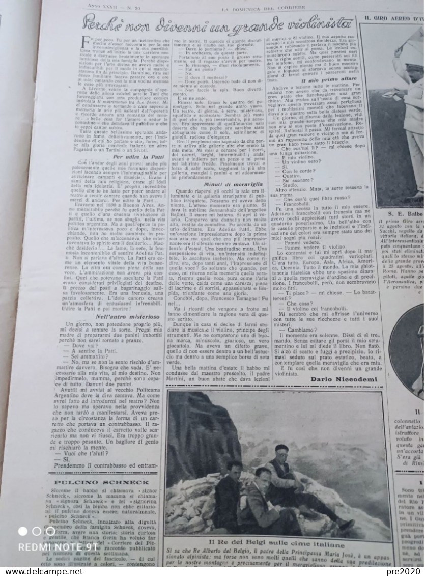 DOMENICA DEL CORRIERE 1930 NAPOLI FESTA DELLA ‘NZEGNA SCALATORI ARTICOLO DI DARIO NICCODEMI - Otros & Sin Clasificación
