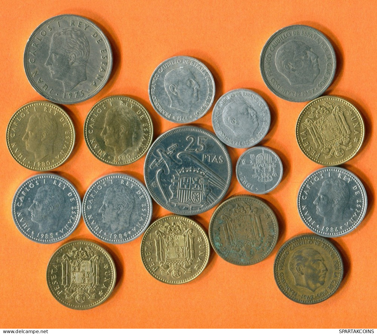 ESPAÑA Moneda SPAIN SPANISH Moneda Collection Mixed Lot #L10216.1.E.A - Otros & Sin Clasificación