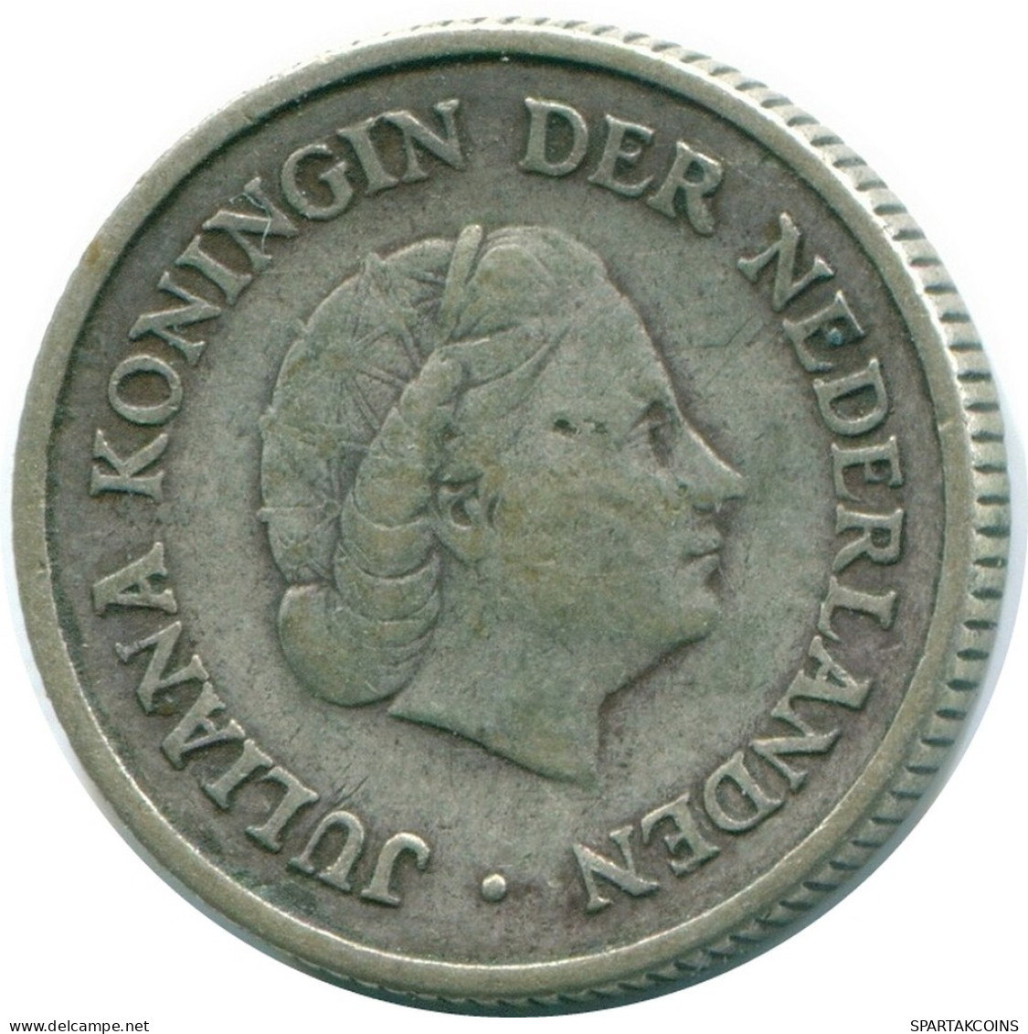 1/4 GULDEN 1954 NETHERLANDS ANTILLES SILVER Colonial Coin #NL10887.4.U.A - Antilles Néerlandaises