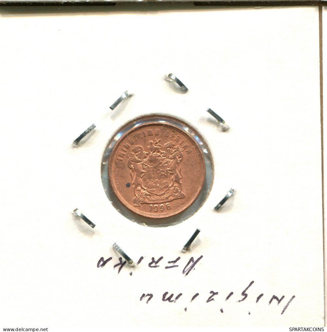 1 CENT 1996 SOUTH AFRICA Coin #AX225.U.A - Südafrika