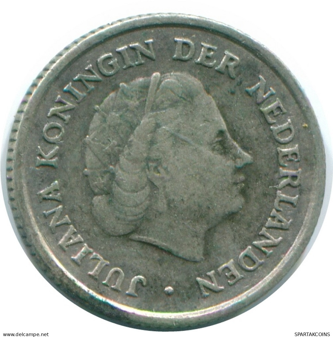 1/10 GULDEN 1963 NIEDERLÄNDISCHE ANTILLEN SILBER Koloniale Münze #NL12500.3.D.A - Niederländische Antillen