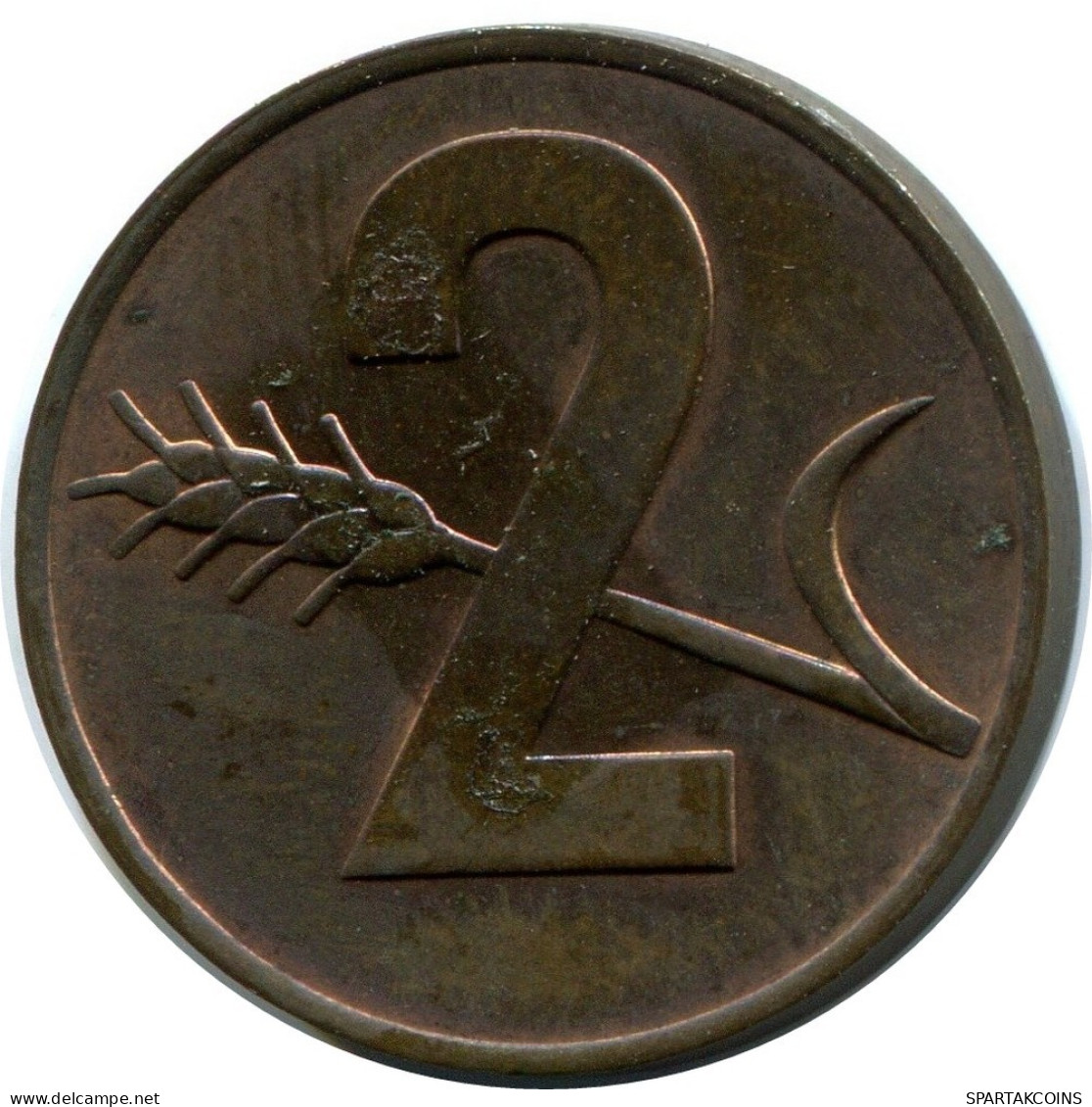 2 RAPPEN 1970 SUIZA SWITZERLAND Moneda #AY108.3.E.A - Andere & Zonder Classificatie