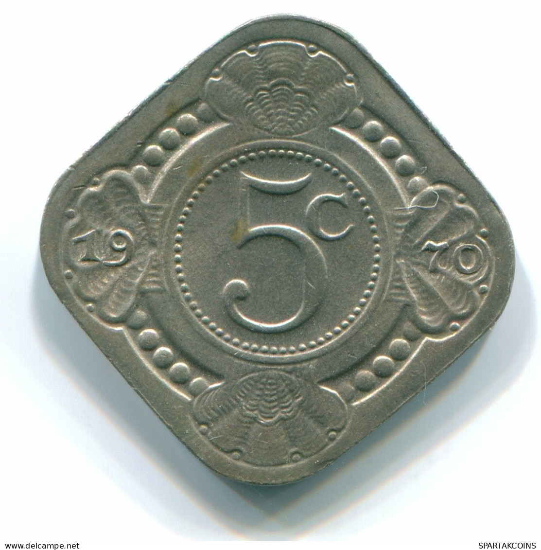 5 CENTS 1970 NIEDERLÄNDISCHE ANTILLEN Nickel Koloniale Münze #S12526.D.A - Antilles Néerlandaises
