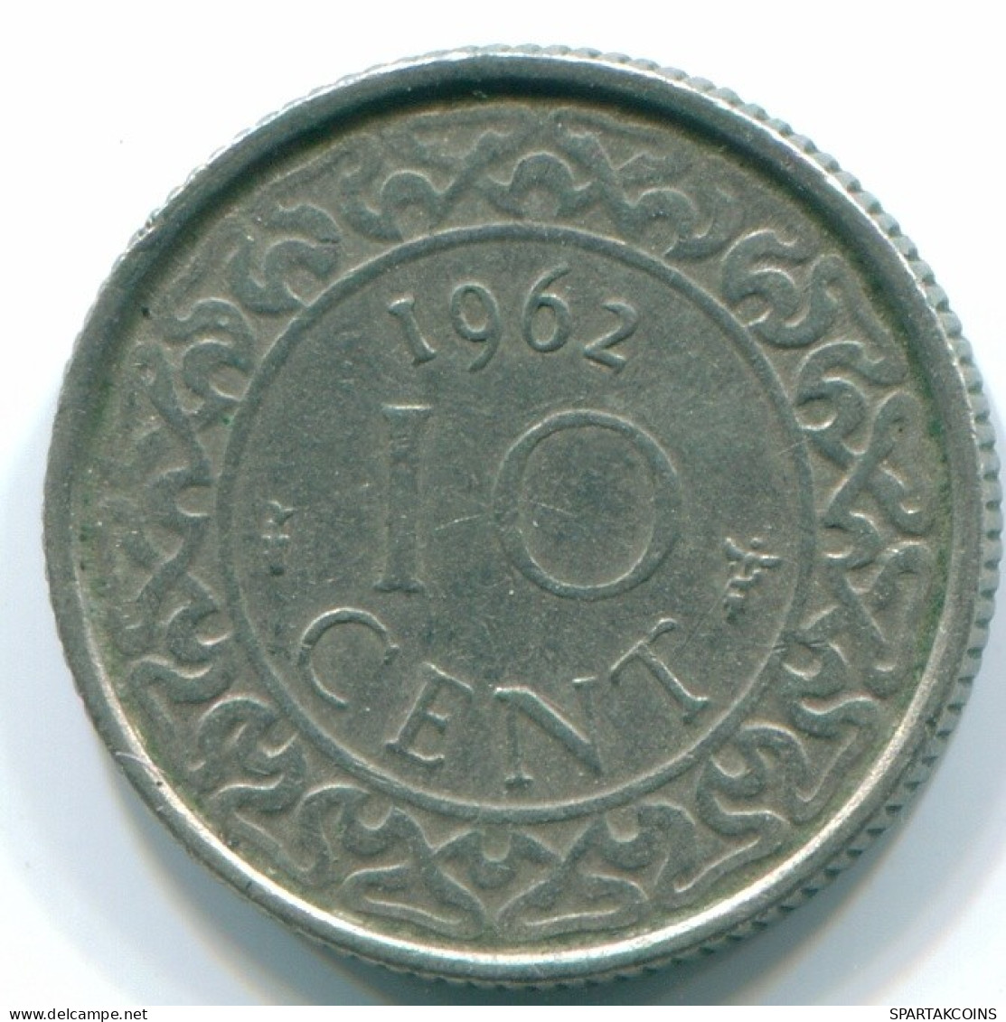 10 CENTS 1962 SURINAME Netherlands Nickel Colonial Coin #S13194.U.A - Surinam 1975 - ...