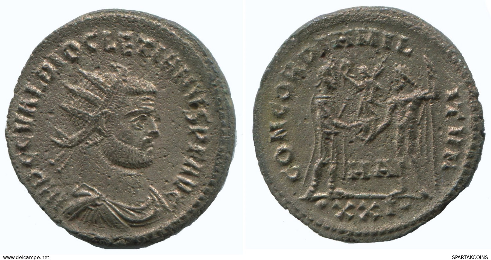 DIOCLETIAN ANTONINIANUS Heraclea Ha/xxi AD284 Concord 3.6g/22mm #NNN1844.18.D.A - The Tetrarchy (284 AD Tot 307 AD)