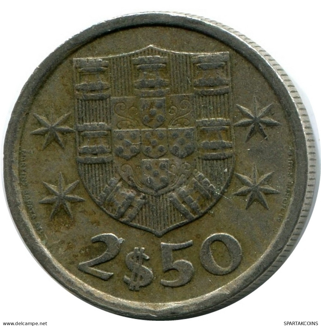 2$50 -2.5 ESCUDOS 1976 PORTUGAL MOZAMBIQUE Moneda #M10230.E.A - Portugal