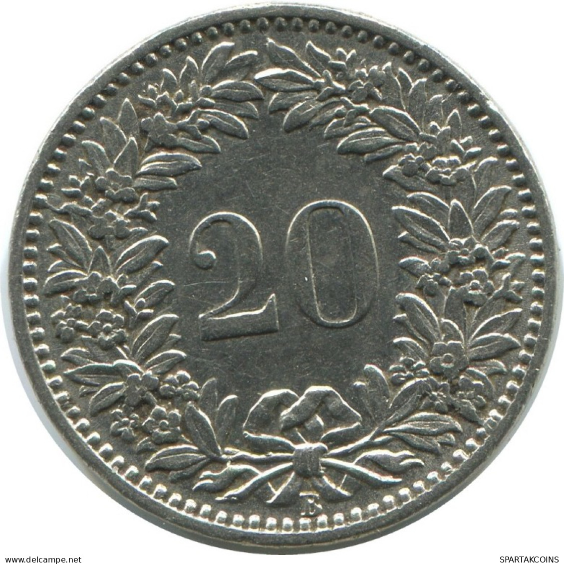 20 RAPPEN 1909 B SUIZA SWITZERLAND Moneda HELVETIA #AD960.2.E.A - Otros & Sin Clasificación