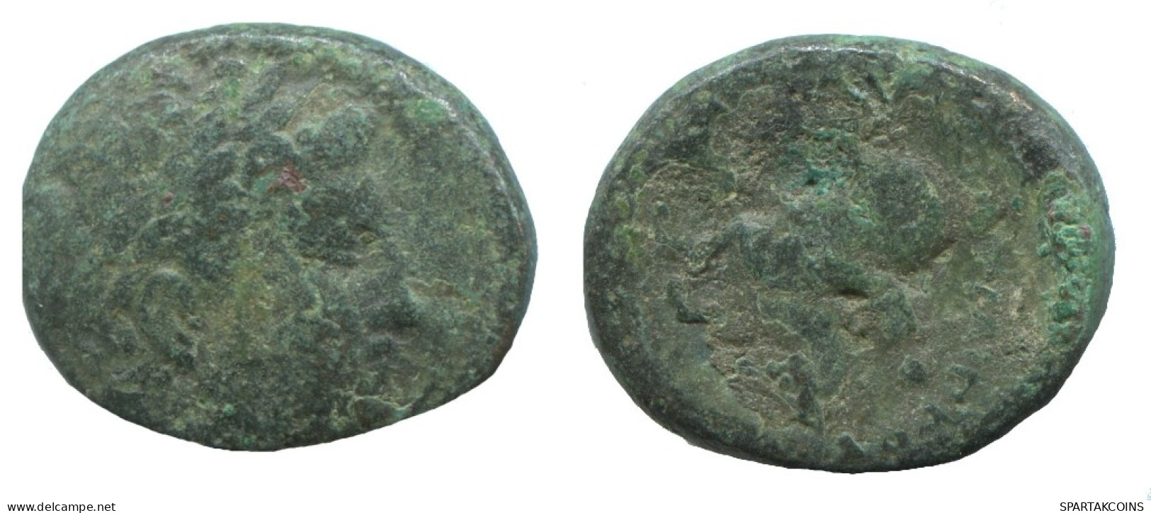 Authentique ORIGINAL GREC ANCIEN Pièce 5.6g/20mm #AA197.15.F.A - Griechische Münzen