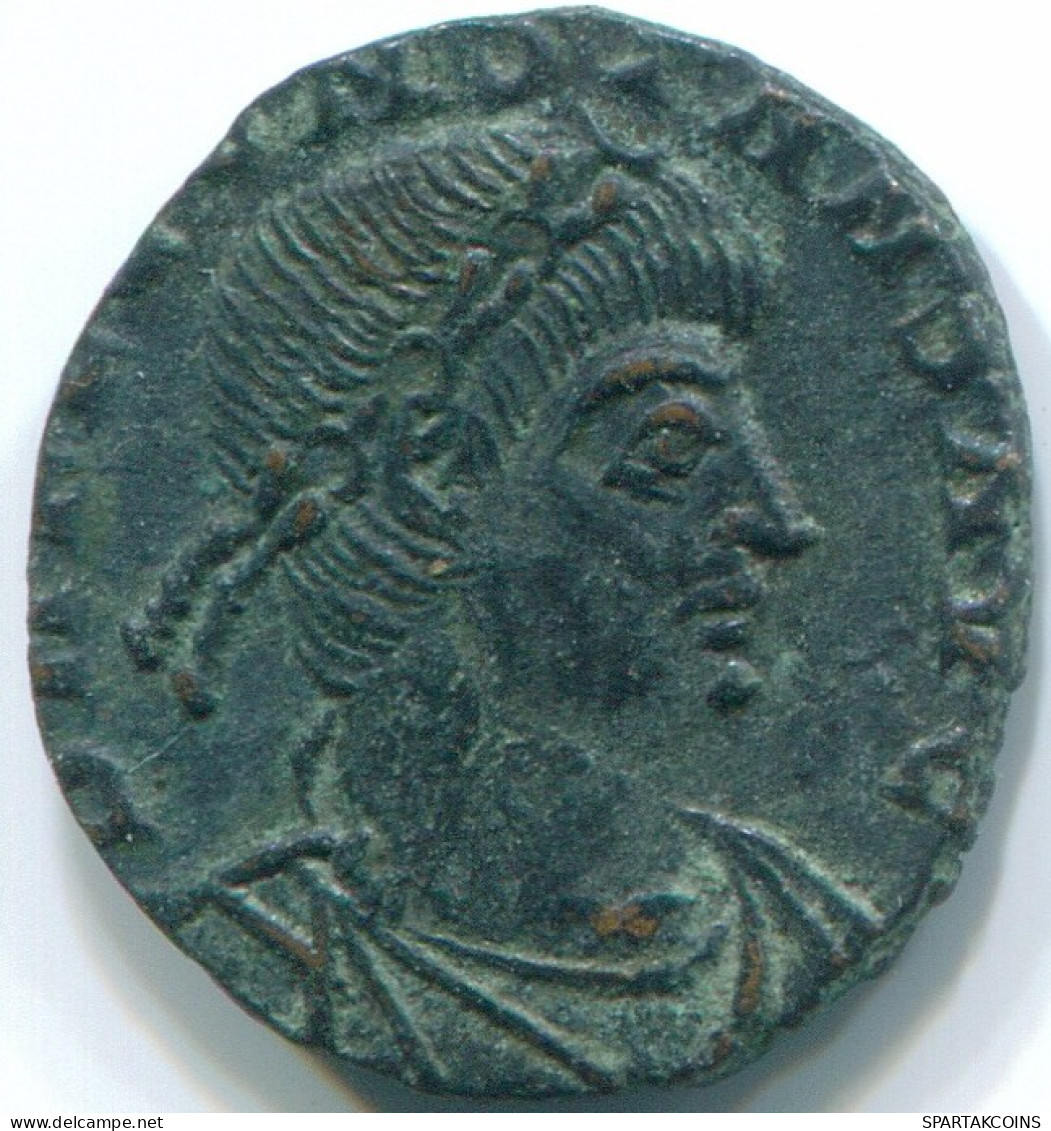 Auténtico IMPERIO ROMANO ANTIGUO Original Moneda Two Soldiers 1.03g/14.13mm #ROM1044.8.E.A - Sonstige & Ohne Zuordnung