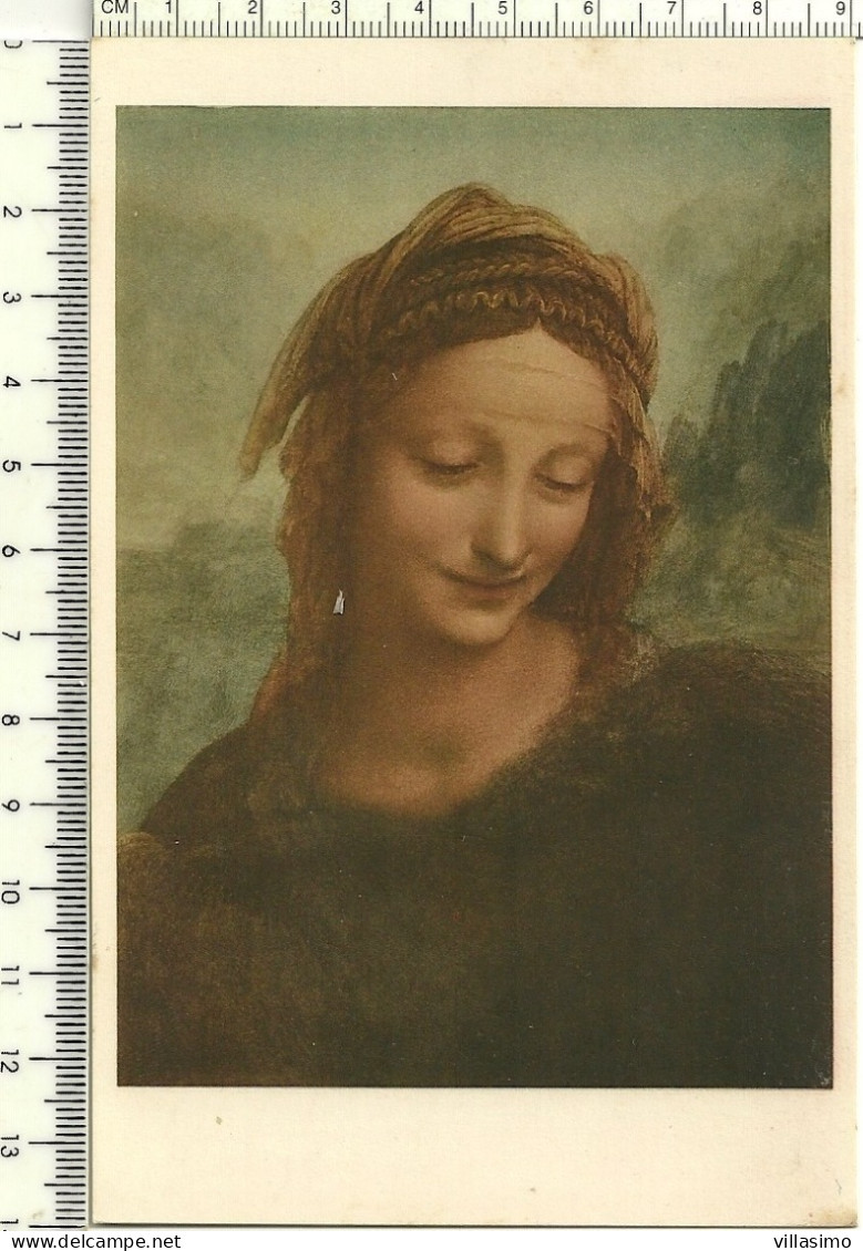 Santa Anna - Dettaglio - Leonardo Da Vinci - Louvre, Parigi - N.V. - Peintures & Tableaux