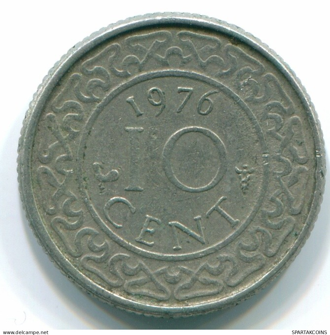 10 CENTS 1976 SURINAME Nickel Coin #S13300.U.A - Surinam 1975 - ...