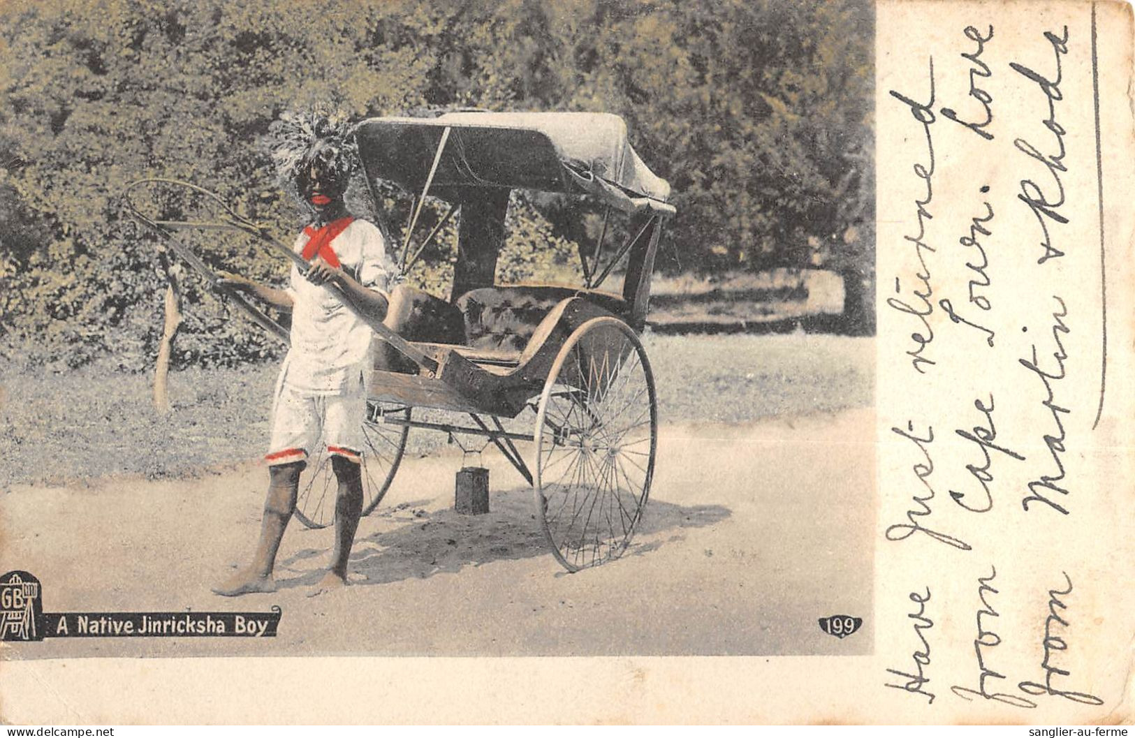 CPA / AFRIQUE DU SUD / A NATIVE JINRICKSHA BOY - Südafrika