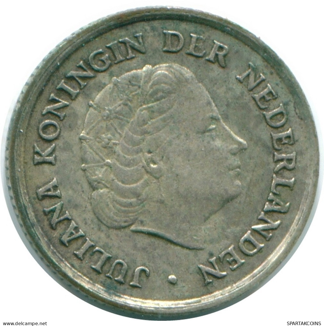 1/10 GULDEN 1966 ANTILLAS NEERLANDESAS PLATA Colonial Moneda #NL12919.3.E.A - Netherlands Antilles