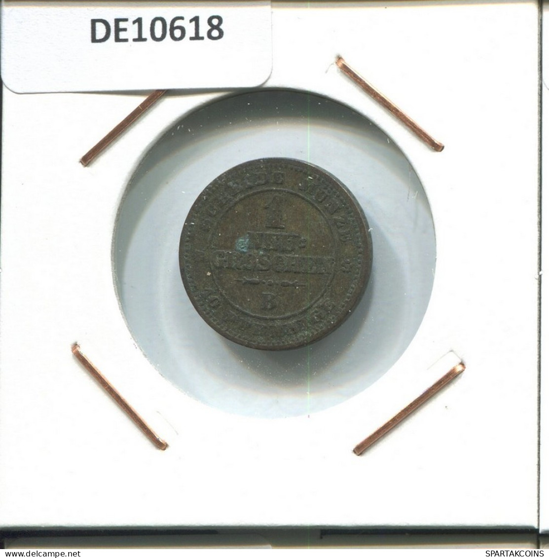 SAXONY 1 PFENNIG 1863 B Dresden Mint SILBER German States #DE10618.16.D.A - Sonstige & Ohne Zuordnung