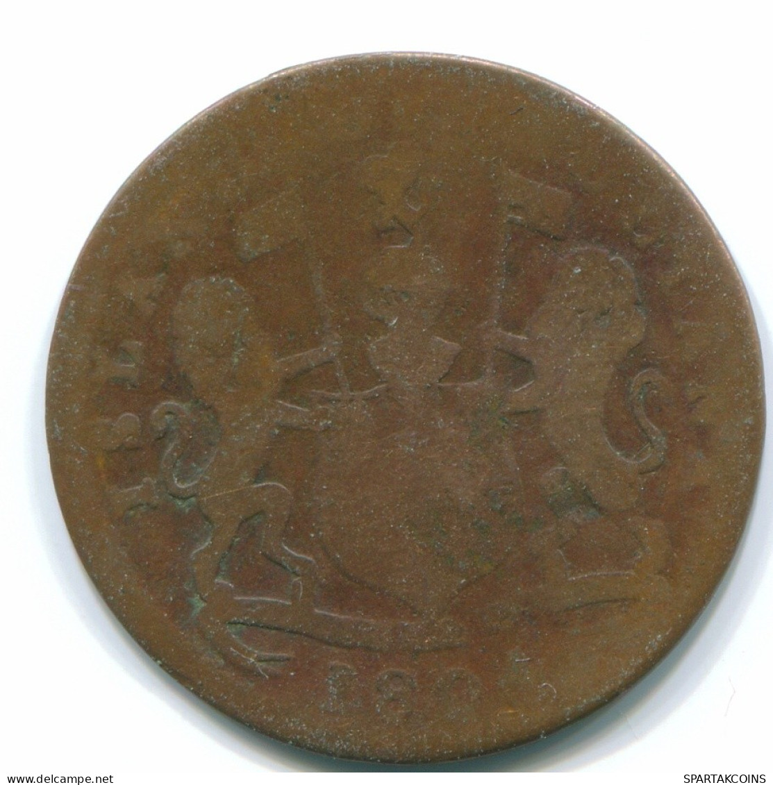 1 KEPING 1804 SUMATRA BRITISH EAST INDIES Copper Colonial Moneda #S11757.E.A - India