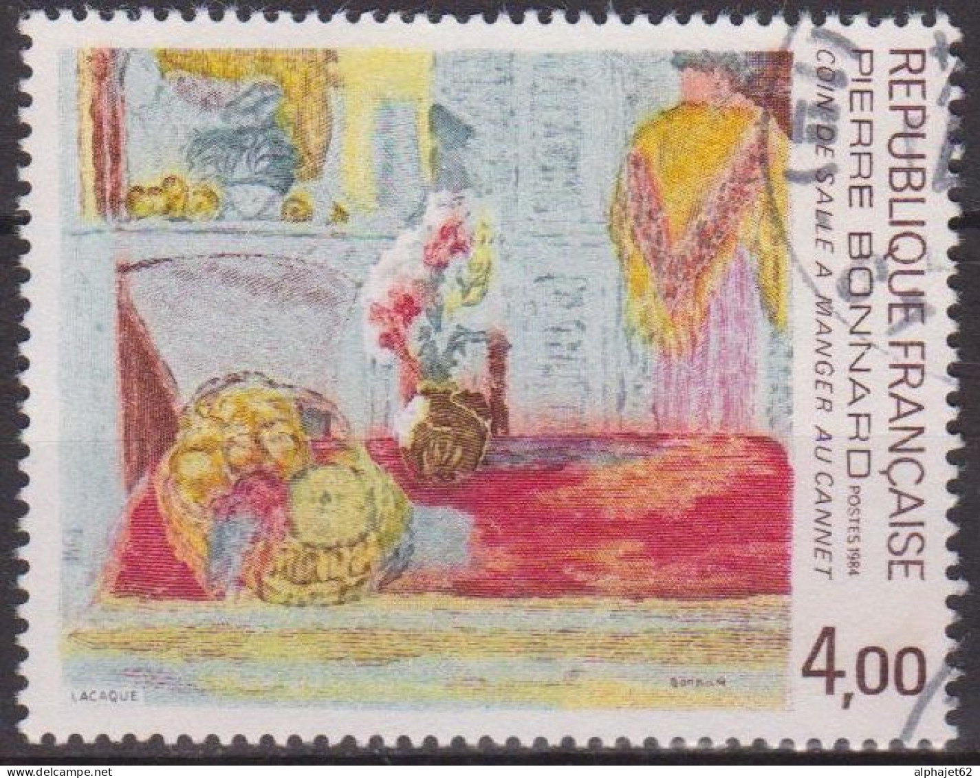 Art, Peinture - FRANCE - Pierre Bonnard: Coin De Salle à Manger Au Cannet - N° 2301 - 1984 - Usados