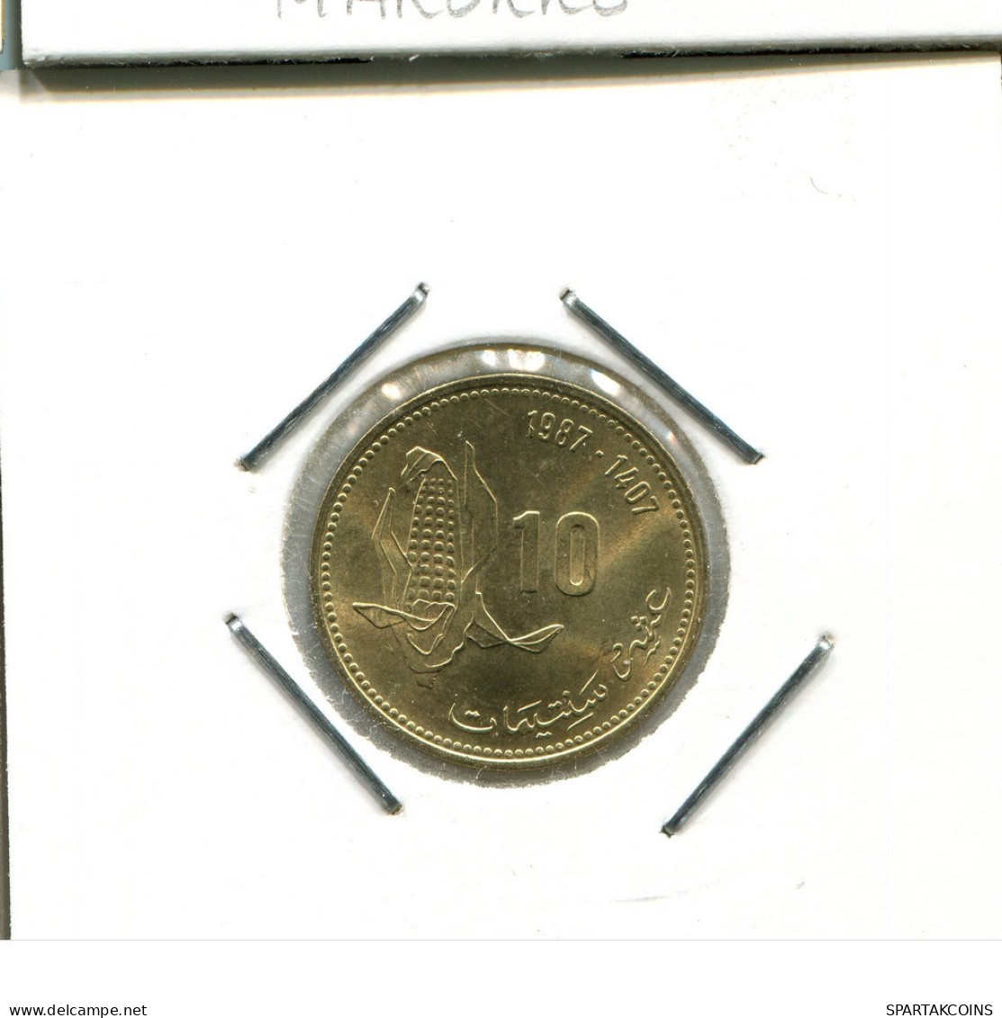 10 CENTIMES 1987 MOROCCO Coin #AS096.U.A - Marruecos
