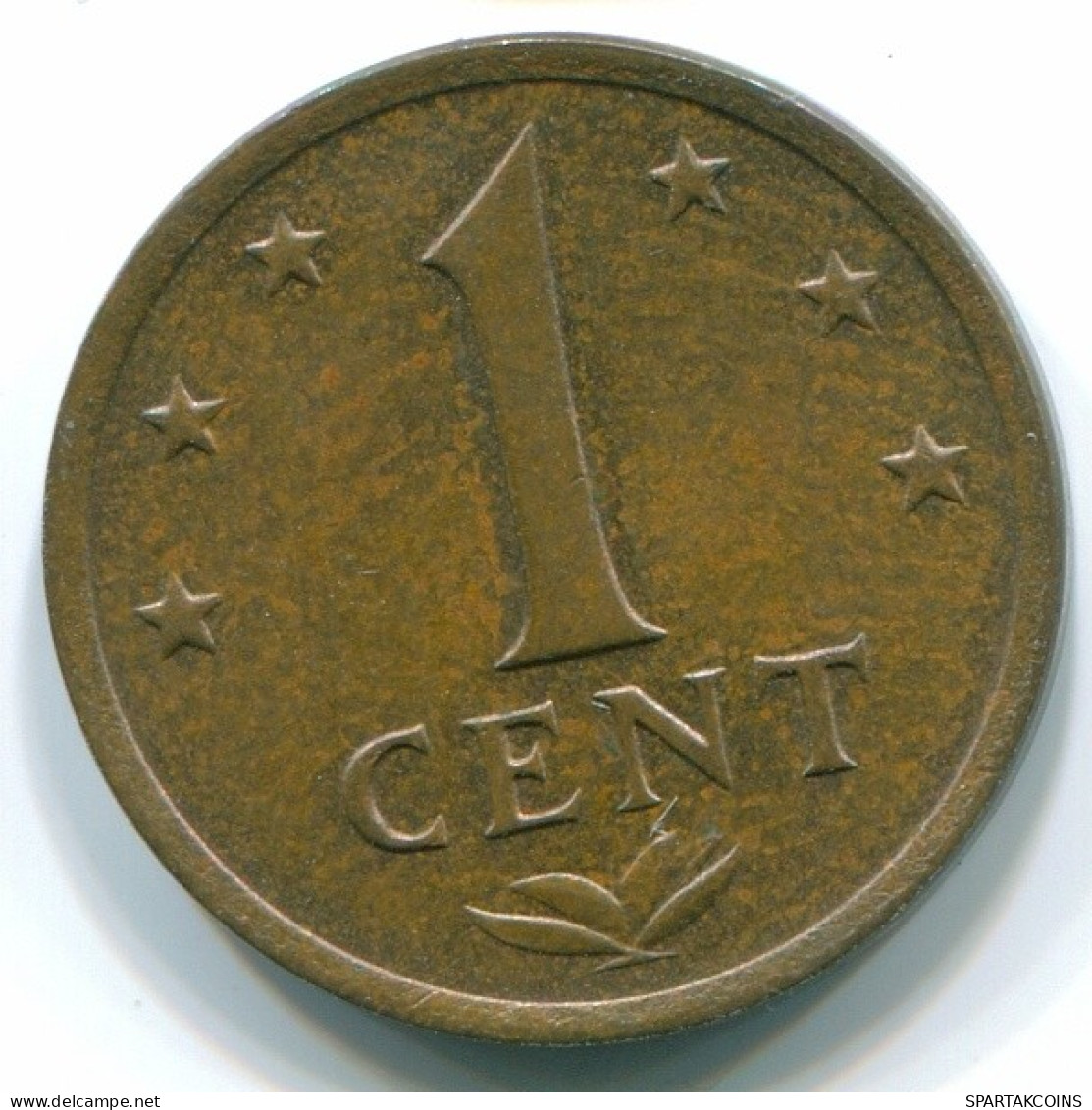 1 CENT 1974 ANTILLAS NEERLANDESAS Bronze Colonial Moneda #S10671.E.A - Antilles Néerlandaises