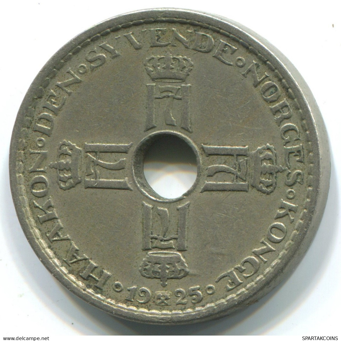 1 KRONE 1925NORUEGA NORWAY Moneda #WW1034.E.A - Noorwegen