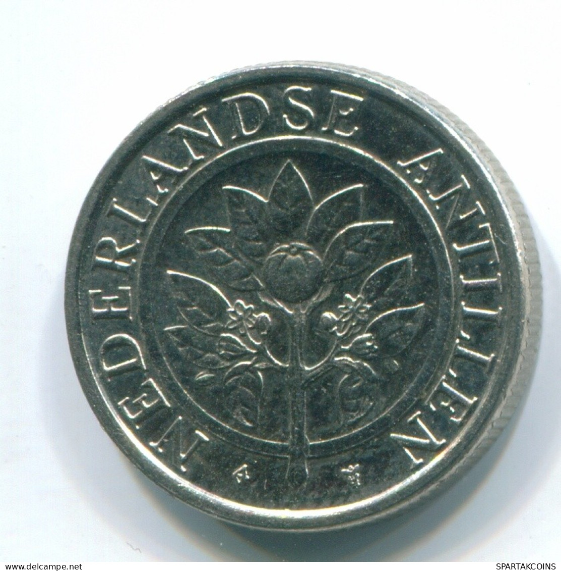 10 CENTS 1989 NETHERLANDS ANTILLES Nickel Colonial Coin #S11317.U.A - Antille Olandesi
